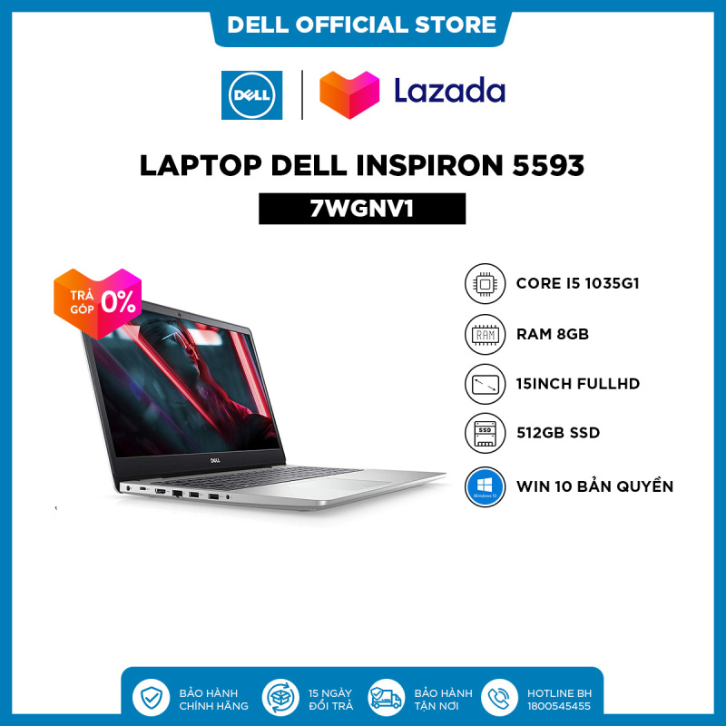 Bảng giá [VOUCHER 200K -TRẢ GÓP 0%] Laptop Dell Inspiron 5593 (N5I5461W) Core i5 1035G1 | 15.6inch FullHD | Ram 8GB | 512GB SSD | VGA 2GB MX230 | Win10 Phong Vũ