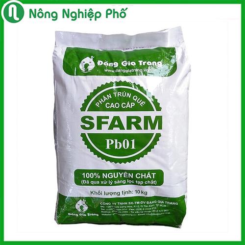 Phân trùn quế Sfarm dạng bột dùng cho rau sạch và hoa kiểng - Túi 10kg - Nông Nghiệp Phố