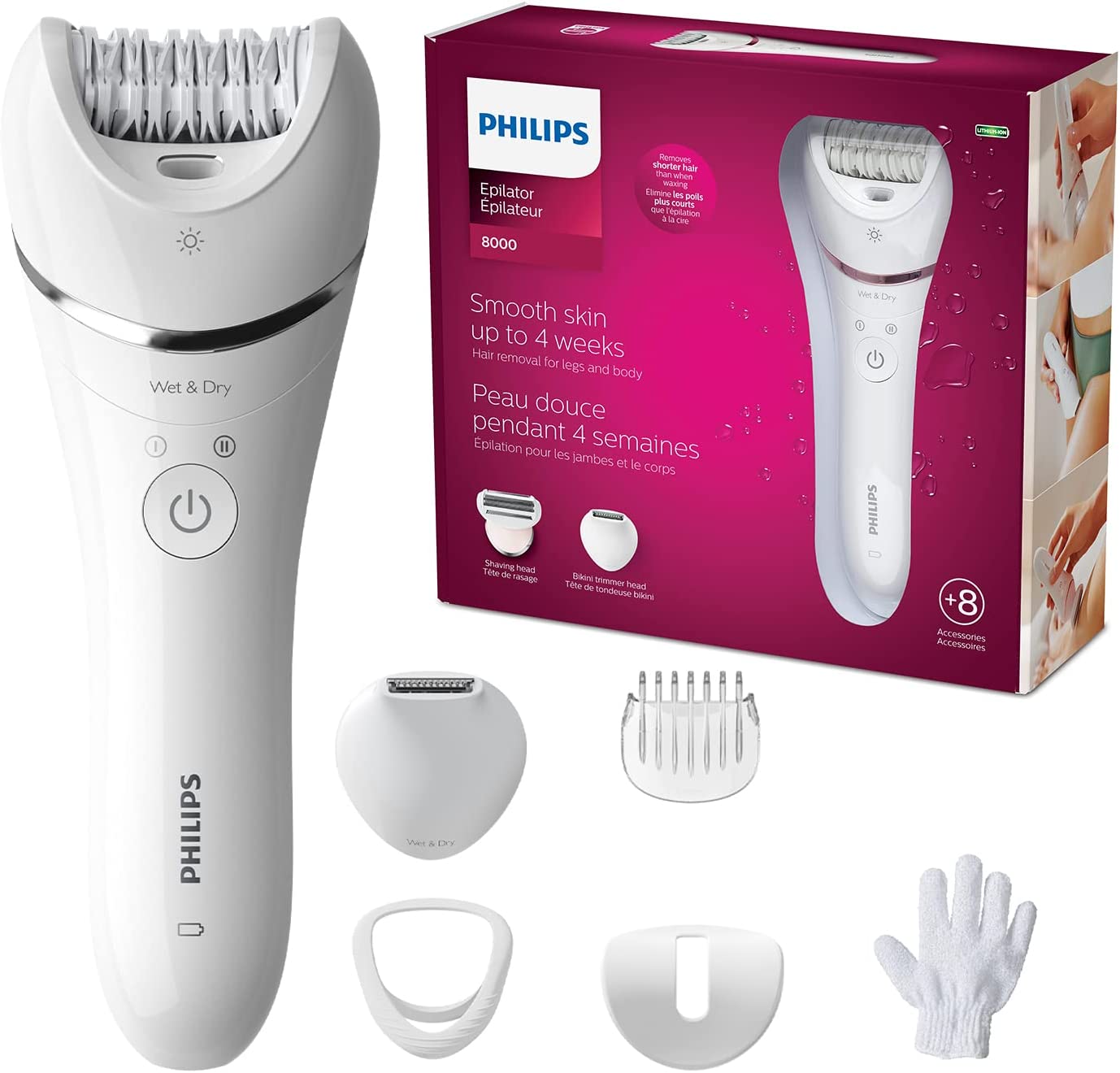 Máy nhổ lông philips series 8000 bre715/00