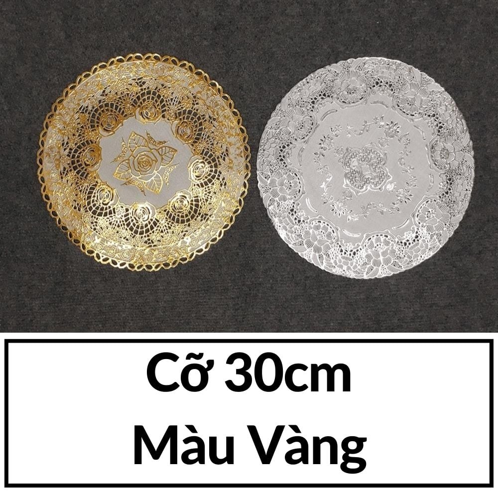 khăn ren trải bàn dưới kính