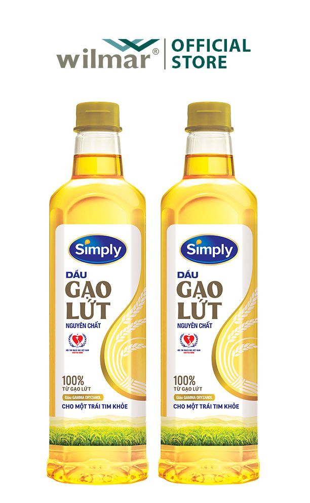 Dầu gạo lứt Simply 1L