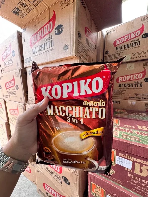 Cà phê hòa tan Kopiko Macchiato 480g (20 gói x 24g/gói)