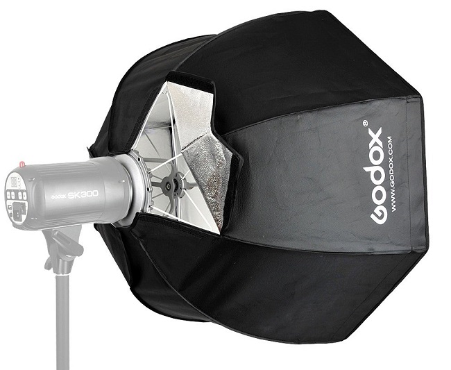 Softbox dù Godox Bát giác 120 cm Thao Tác Nhanh (Không lưới Tổ Ong)