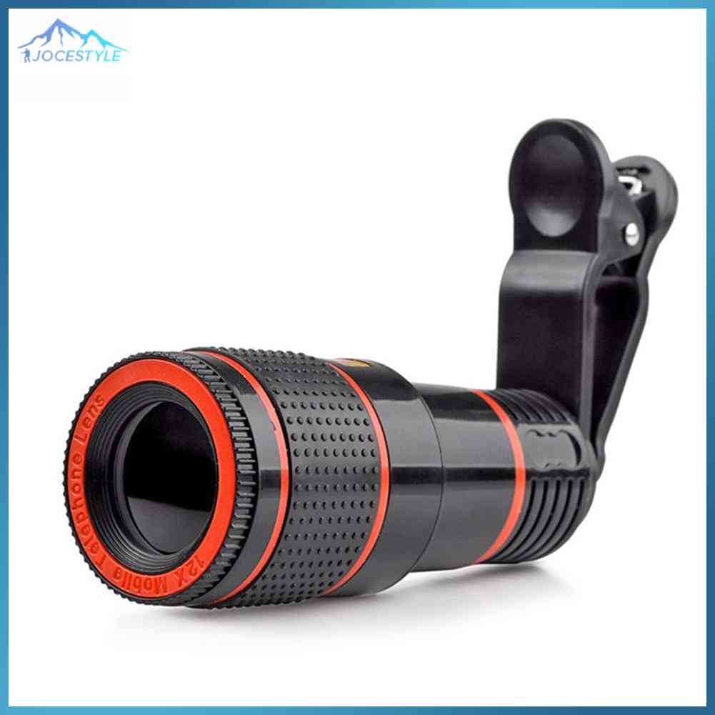 Universal12x Optical Zoom Camera Telescope Lens with Clip for Mobile Phone
