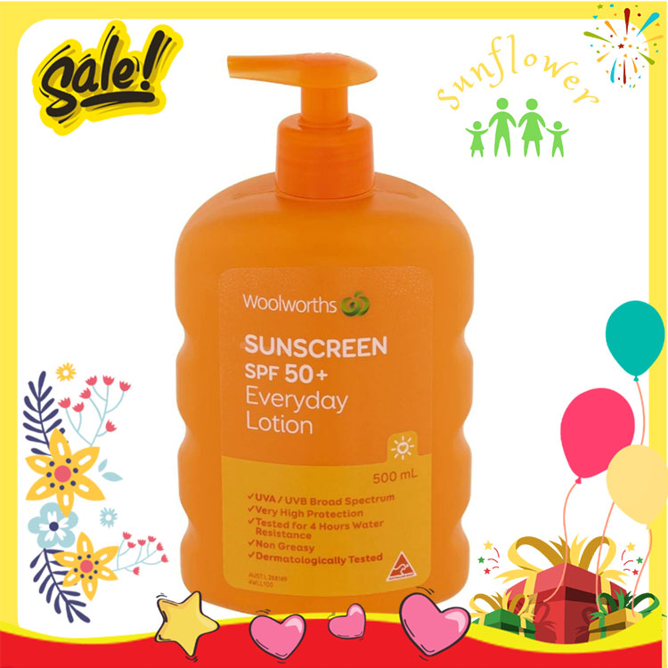 Kem Chống Nắng Woolworths Everyday Sunscreen SPF 50+ 500ml