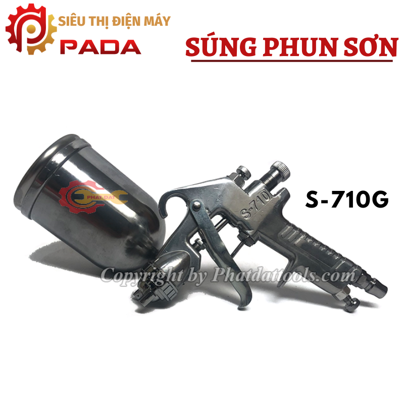 Sung phun sơn S-710G cao cấp-Lỗ phun 1.5