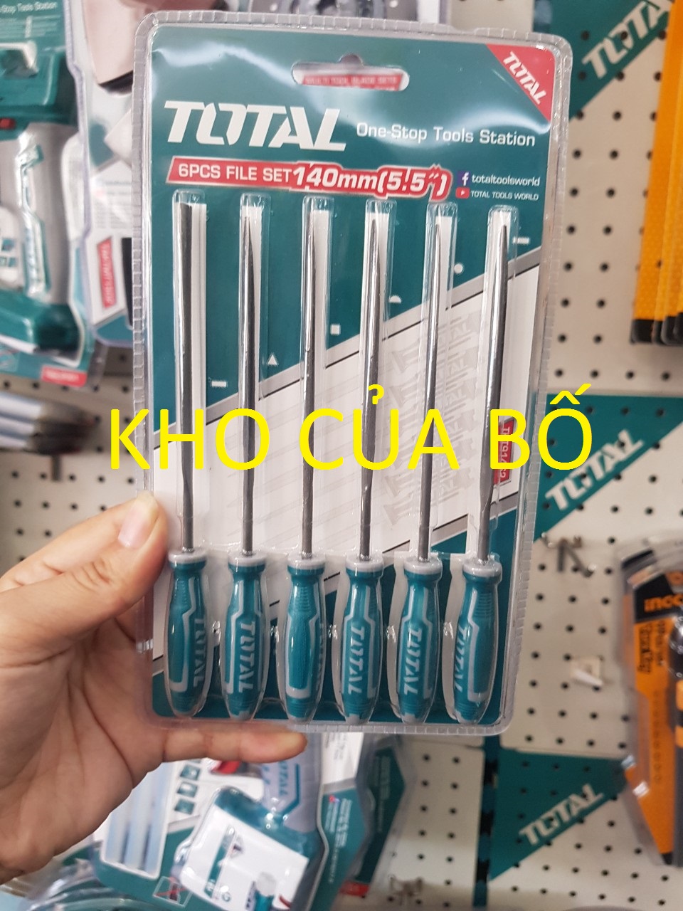Bộ 6 giũa sắt, TOTAL, THT91462