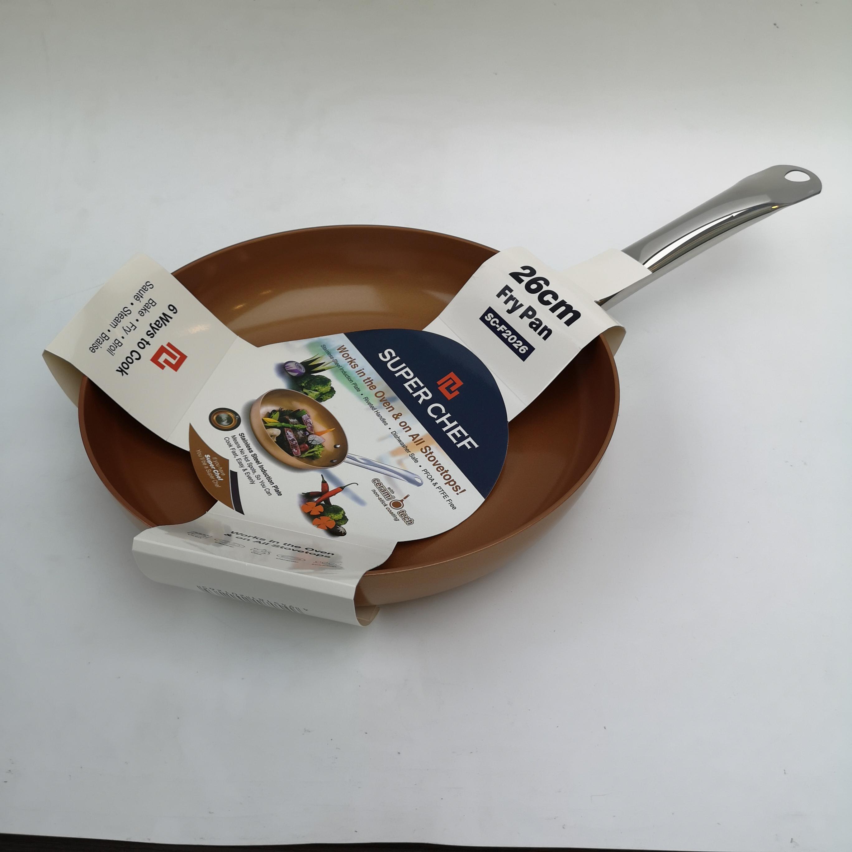 Chảo chiên SUPER CHEF  men Caramic cao cấp đáy từ 22cm