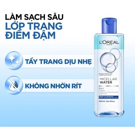 Nước Tẩy Trang Loreal - LOreal Paris 3-In-1 Micellar Water
