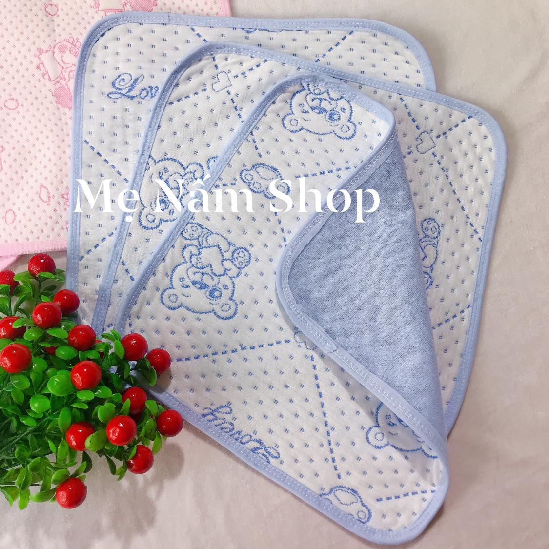 Tấm Lót Chống Thấm Việt Long 4 lớp, Thay Tã Thay Bỉm Cho Bé 30*30cm