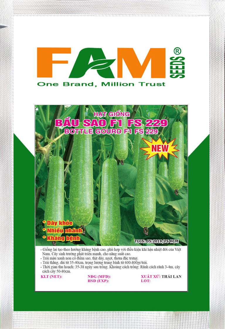 Hạt giống bầu sao f1 fs 229 - gói 10 hạt
