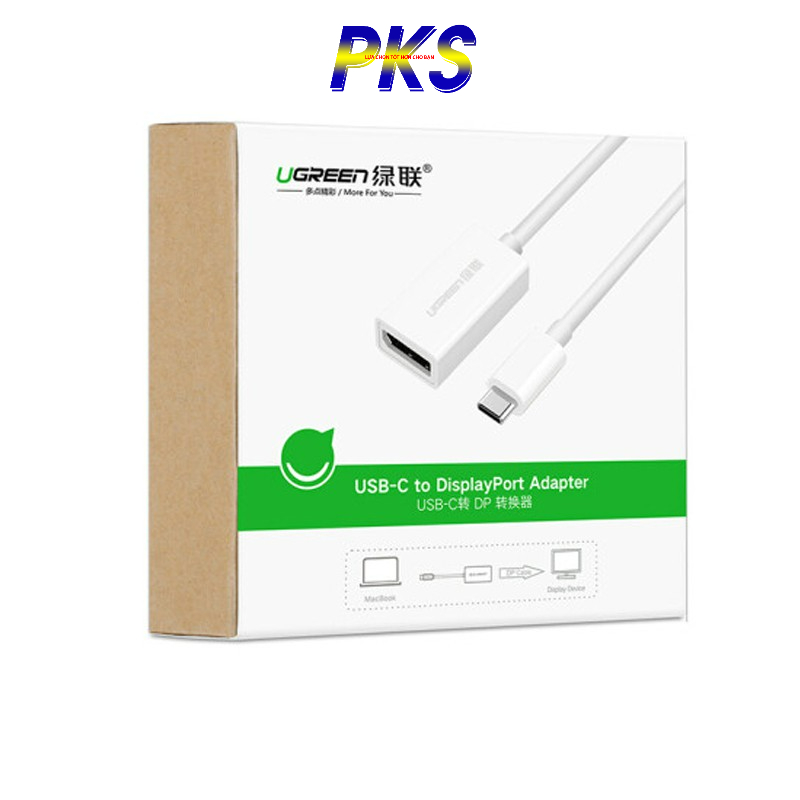 Cáp chuyển đổi USB Type C sang Displayport (âm)  Ugreen 40372
