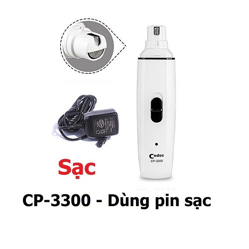 [CHÍNH HÃNG] MÁY DŨA MÓNG CODOS CP-3300 CHO CHÓ MÈO