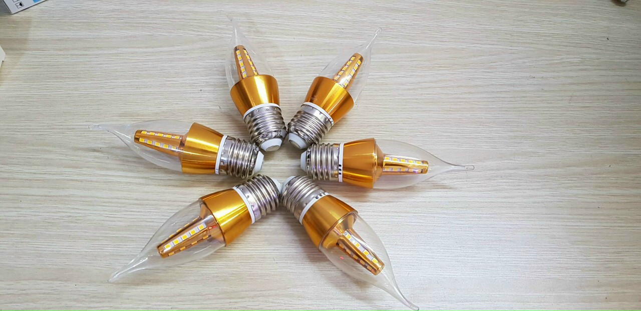 10 Bóng đèn Led nến 5w quả nhót đuôi E14 và E27