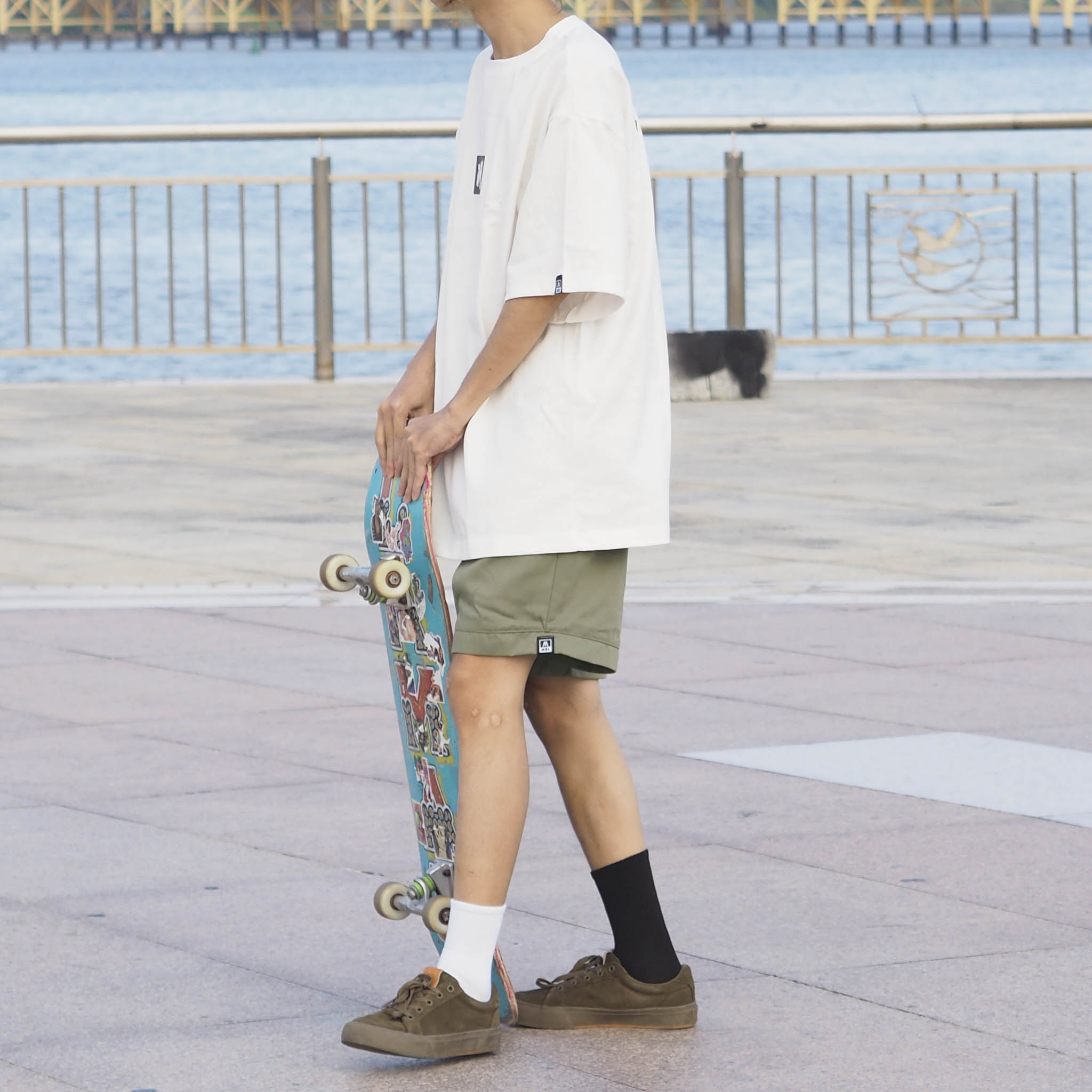 MONATA BLUELIGHT - Quần short Unisex mini logo