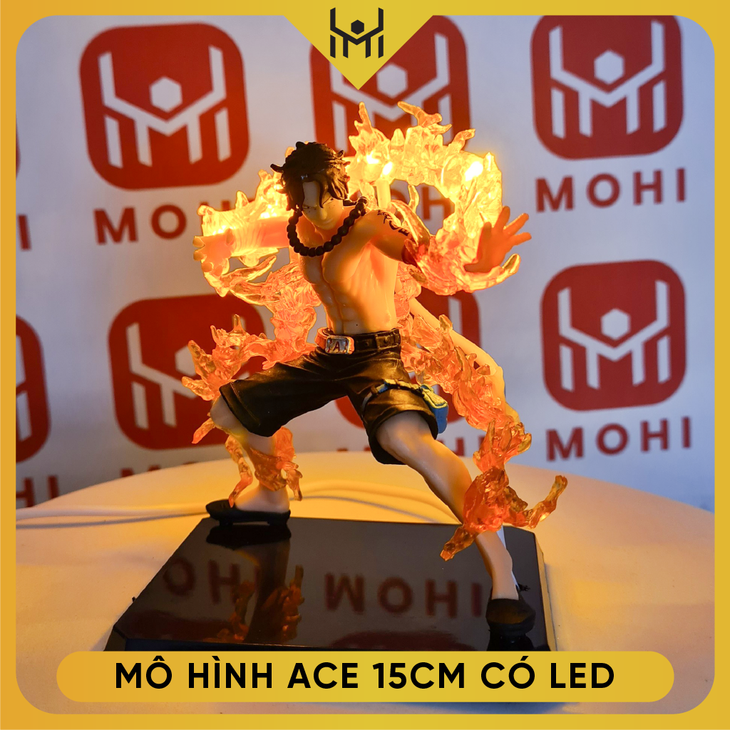 Mô hình one piece ace, ace chibi, ace hỏa quyền, ace 15cm figure tượng portgas d. ace f.zero