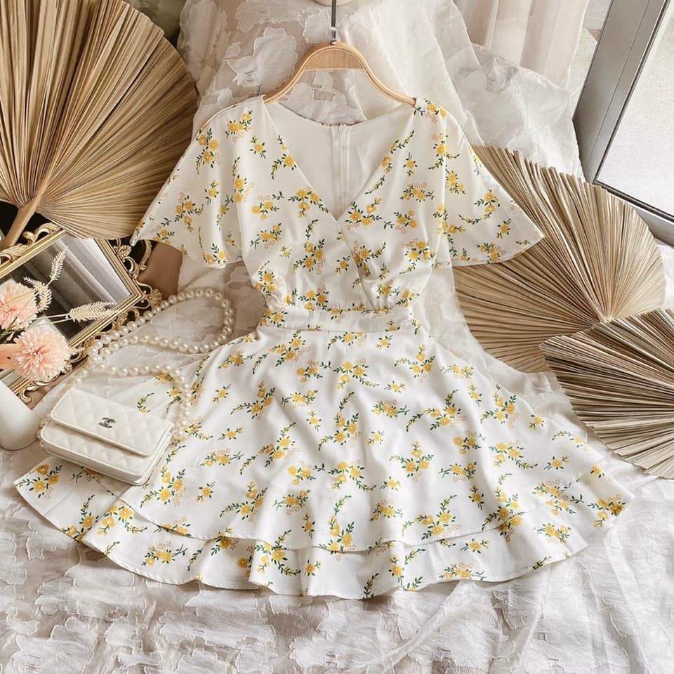 [HCM]♥Jum hoa đắp chéo bo eo