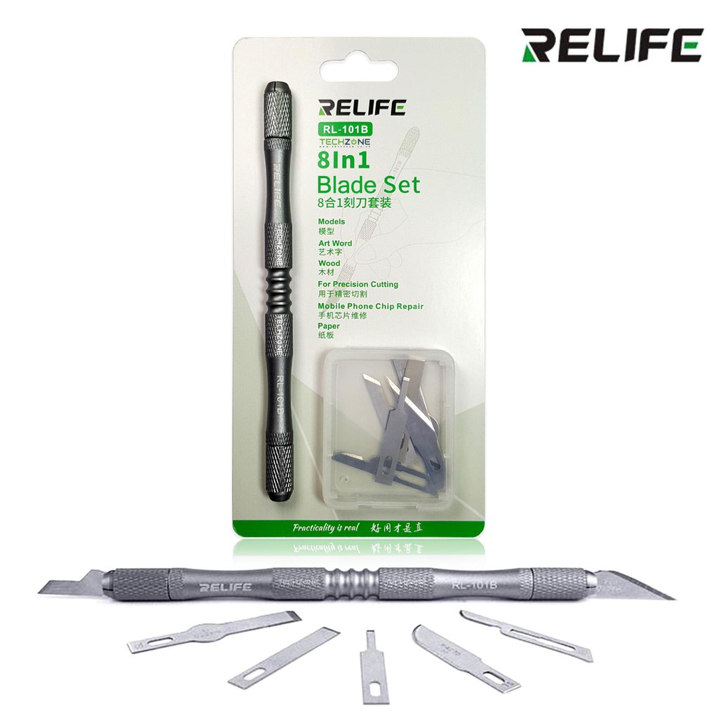Bộ dao đa năng RL-101B cán 2 đầu kèm 7 lưỡi
