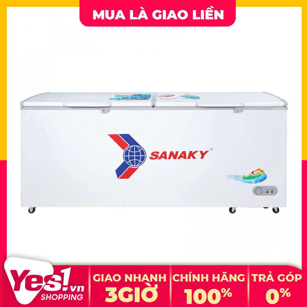 Tủ đông sanaky vh-8699hy 761 lít - bảo hành chính hãng - voucher 10% lên đến 800k