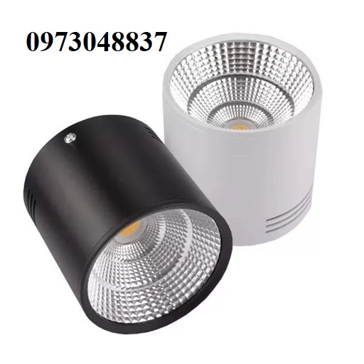 Đèn led tròn nổi - Đèn led ống bơ 12w 3 màu bào hành 02 năm