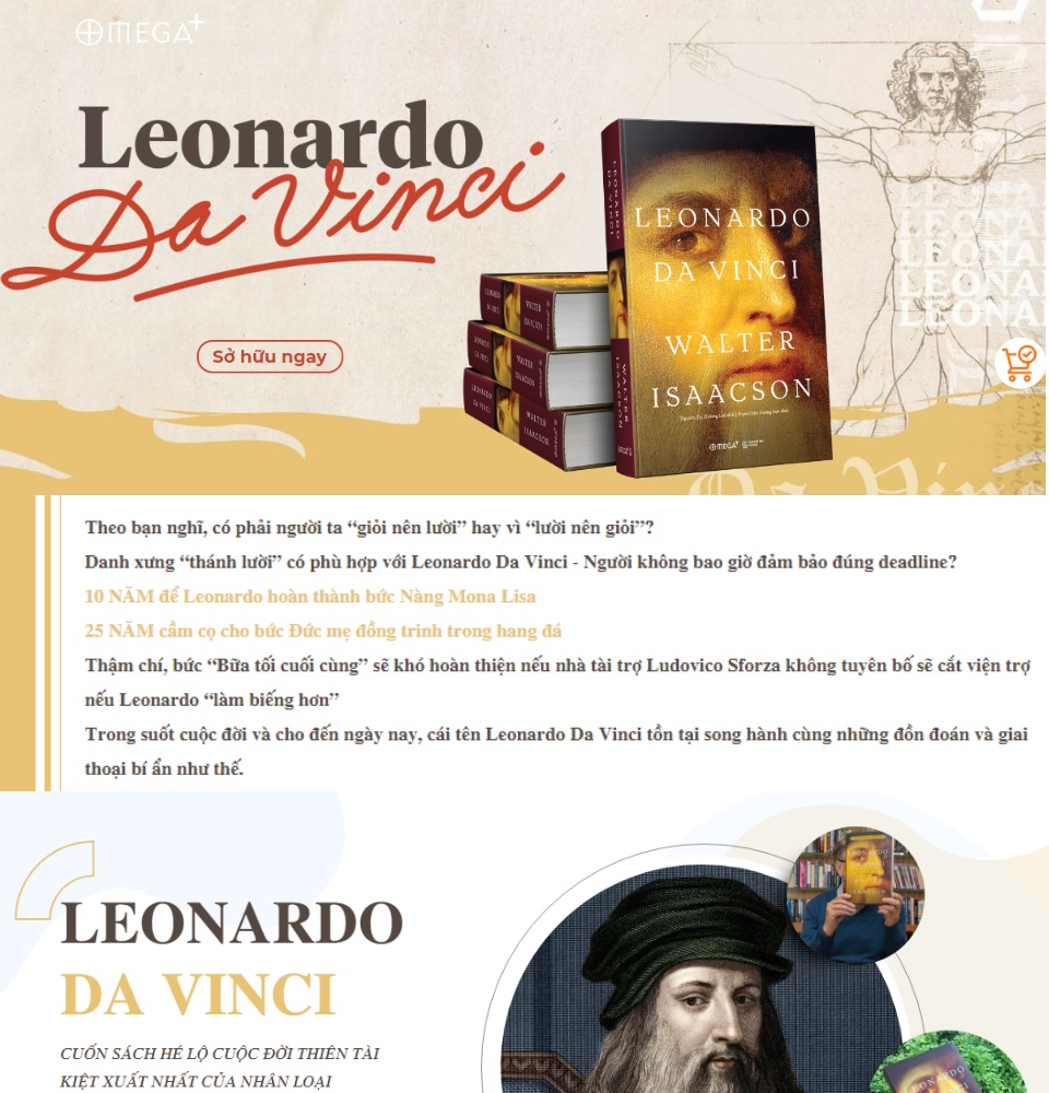 Sách - Leonardo Da Vinci (Tái Bản) 889k
