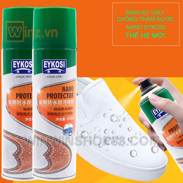 Chai xịt chống thấm nước giày da lộn EYKOSI