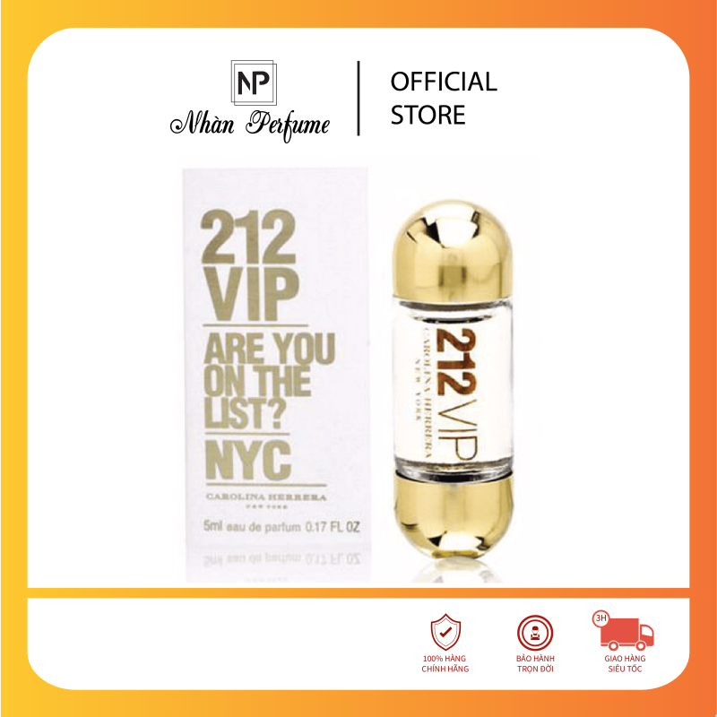 Nước hoa mini nữ 212 Vip For Women EDP 5ml
