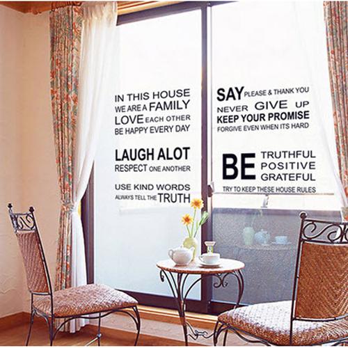 [HCM]DECAL DÁN TƯỜNG CHỮ TRẮNG ĐEN