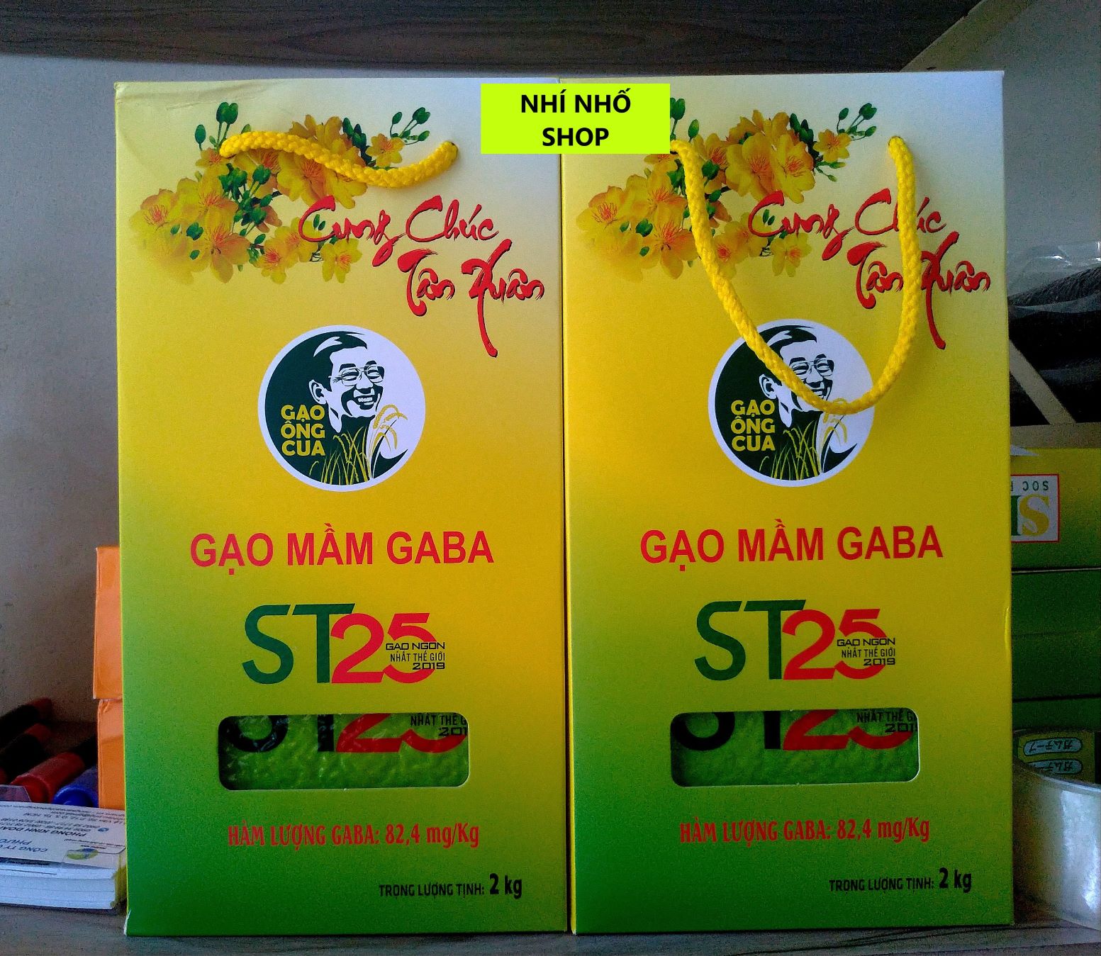 GẠO MẦM (GABA) ÔNG CUA ST25 - Hộp 2kg
