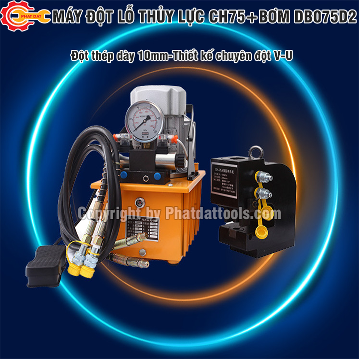 Máy đột thủy lực CH75 - Bảo hành 6 tháng