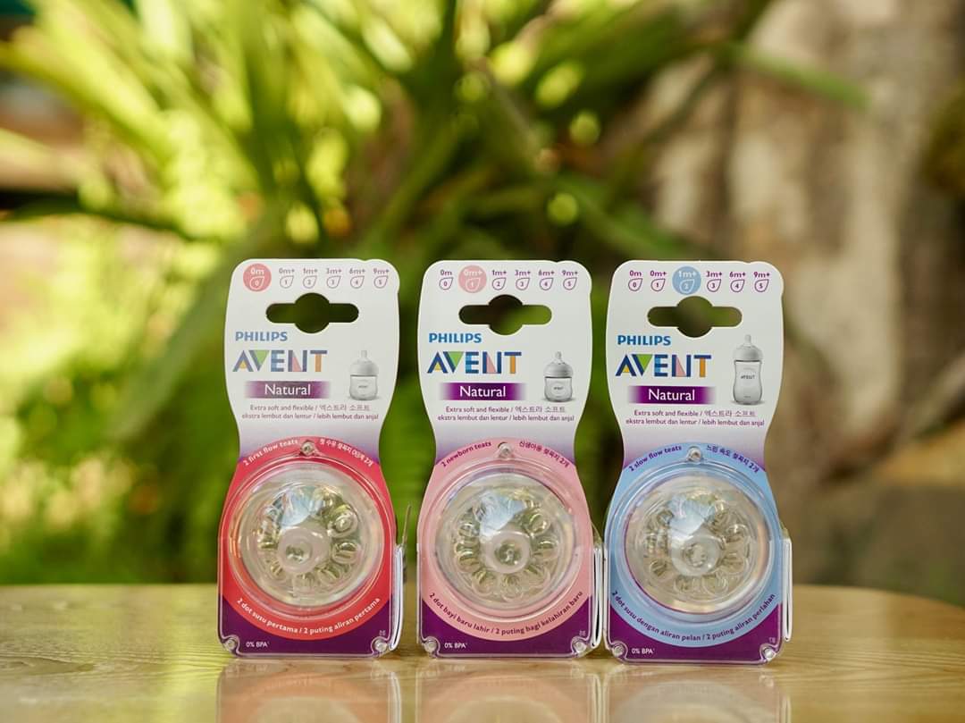 Núm ty thay bình sữa  Philips Avent Natural số 3 mẫu cũ