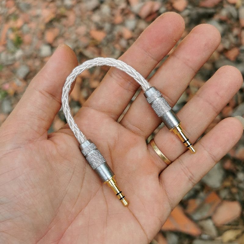 Cáp aux 2 đầu 3.5mm dài 10cm 8x