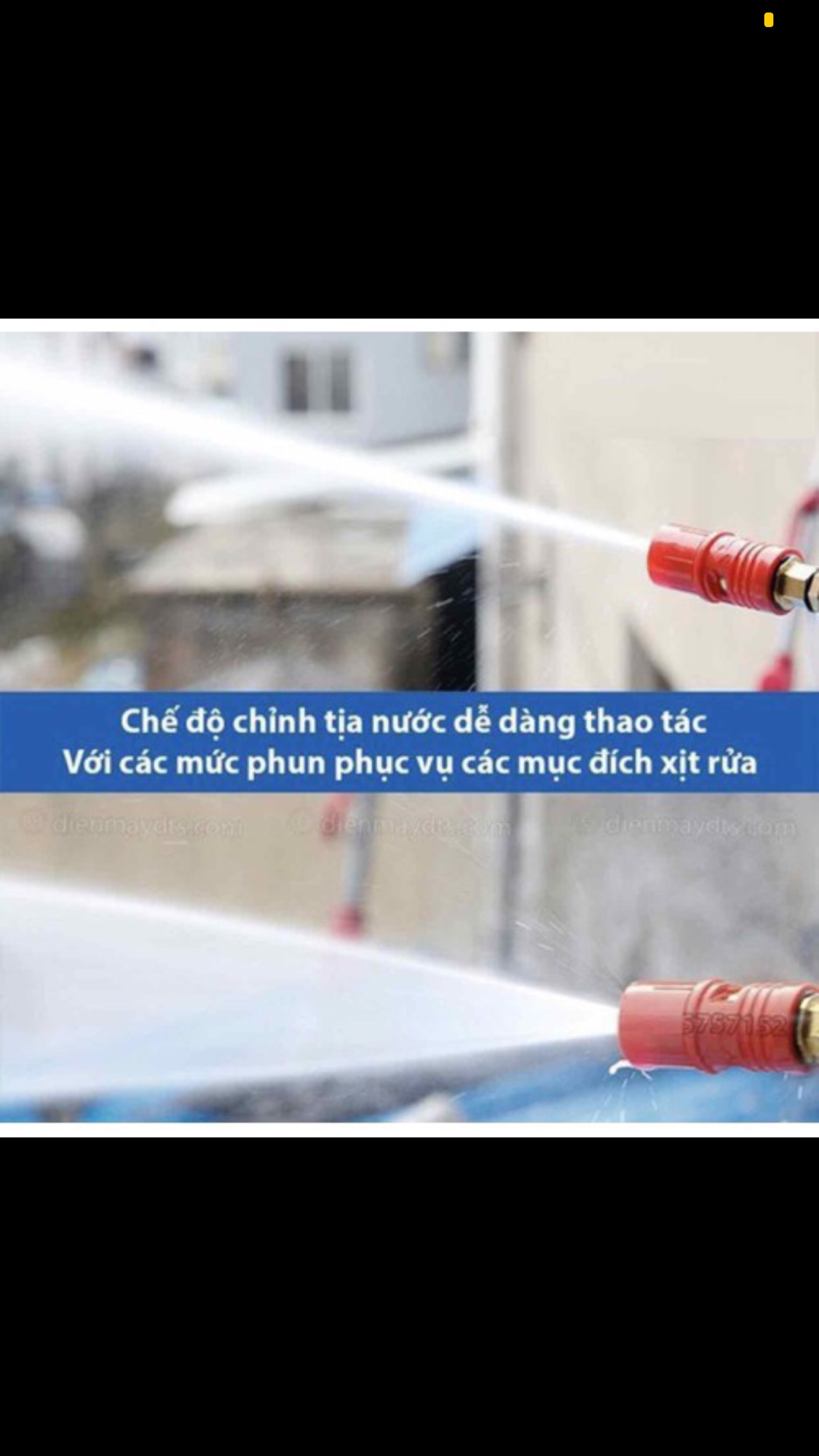 béc rửa xe cao áp chỉnh tia mỏ vịt