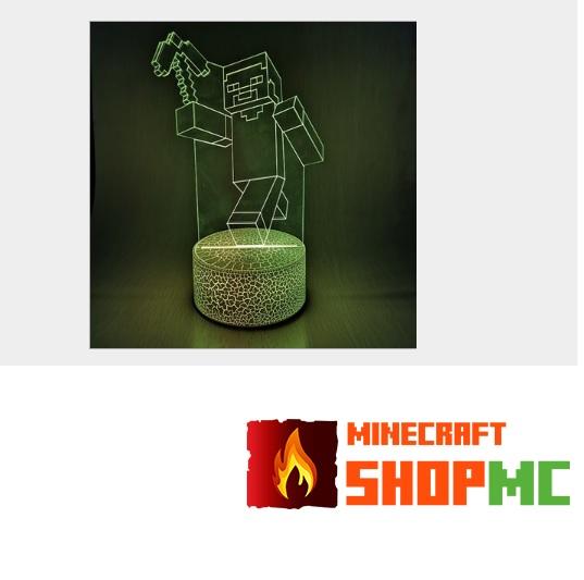 Đèn Led 3D Minecraft – Điều khiển từ xa