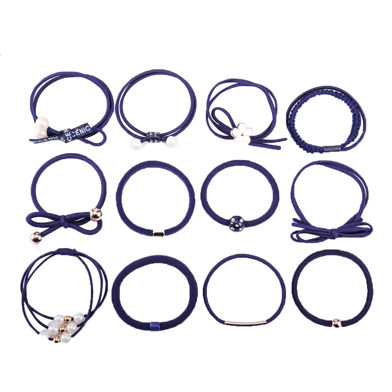 Hộp cột tóc 12 dây nhiều màu Hàn quốc