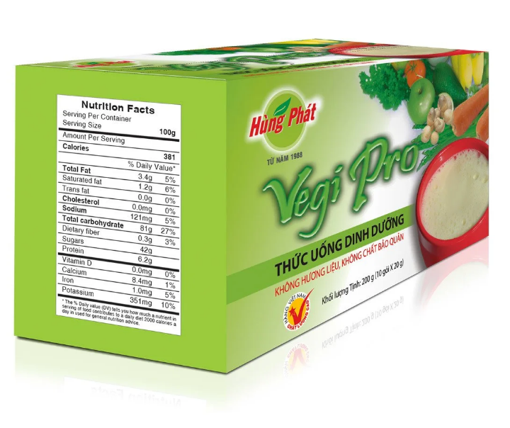 [THỨC UỐNG DINH DƯỠNG] VEGI PRO - Trà Hùng Phát