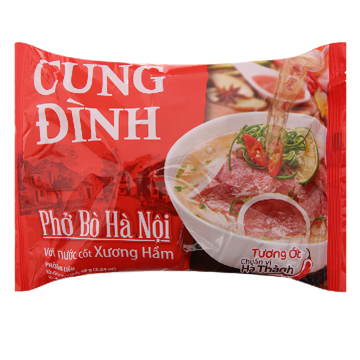 Combo 5 goi phở bò cung đình hà nội 68g -