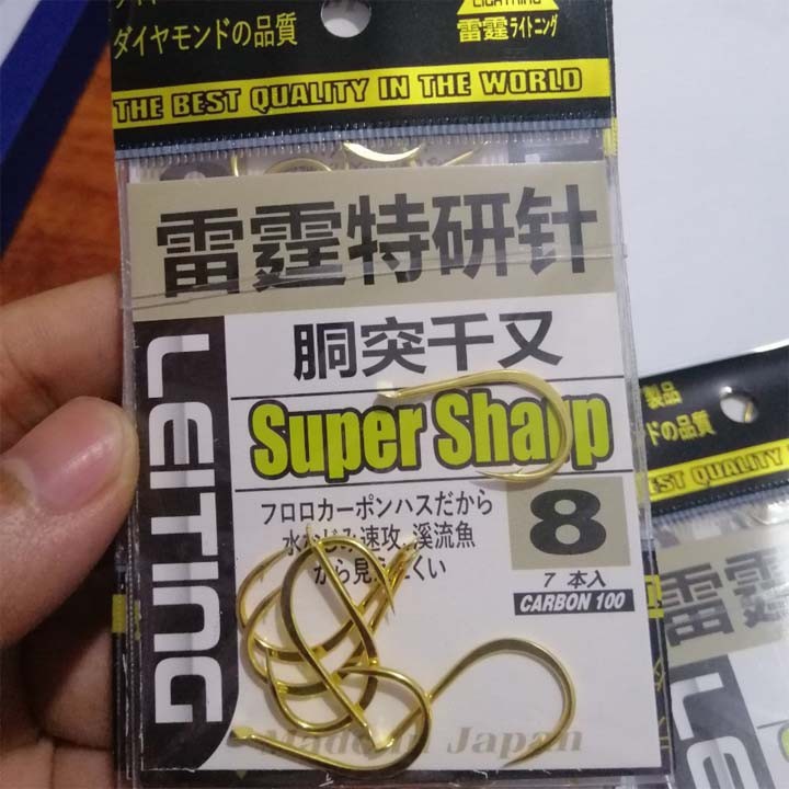 Lưỡi câu cá Nhật Bản Super Sharp siêu cứng siêu bén LC17  (cam kết đổi trả trong 2 tuần đầu)