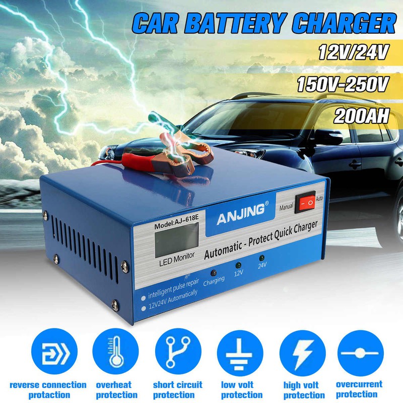 Máy sạc bình acquy 12V-24V 200Ah