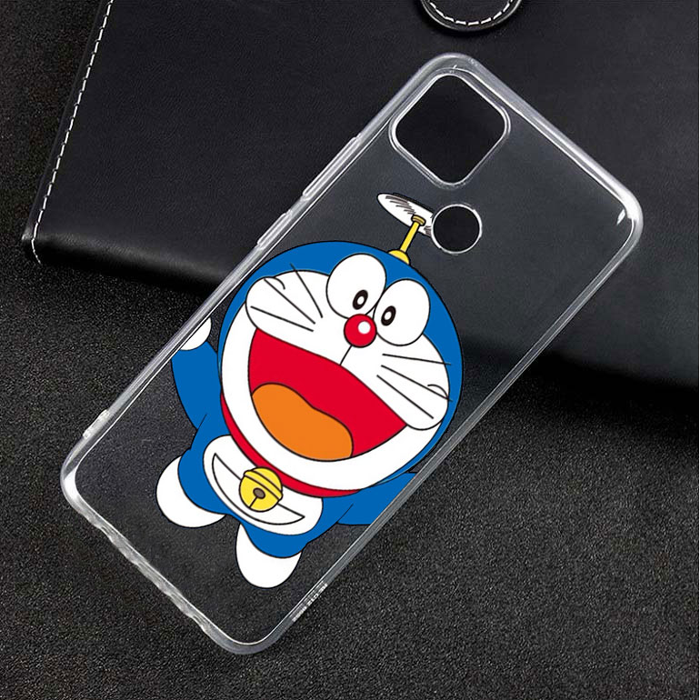 Ốp lưng dẻo trong in hình doremon cho OPPO A15
