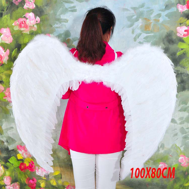 Cánh thiên thần trắng/đen/đỏ cosplay halloween hóa trang lễ hội