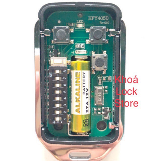 [HCM]Remote điều khiển cửa cuốn 8 Mã gạt tần số 433 sóng xa khỏe