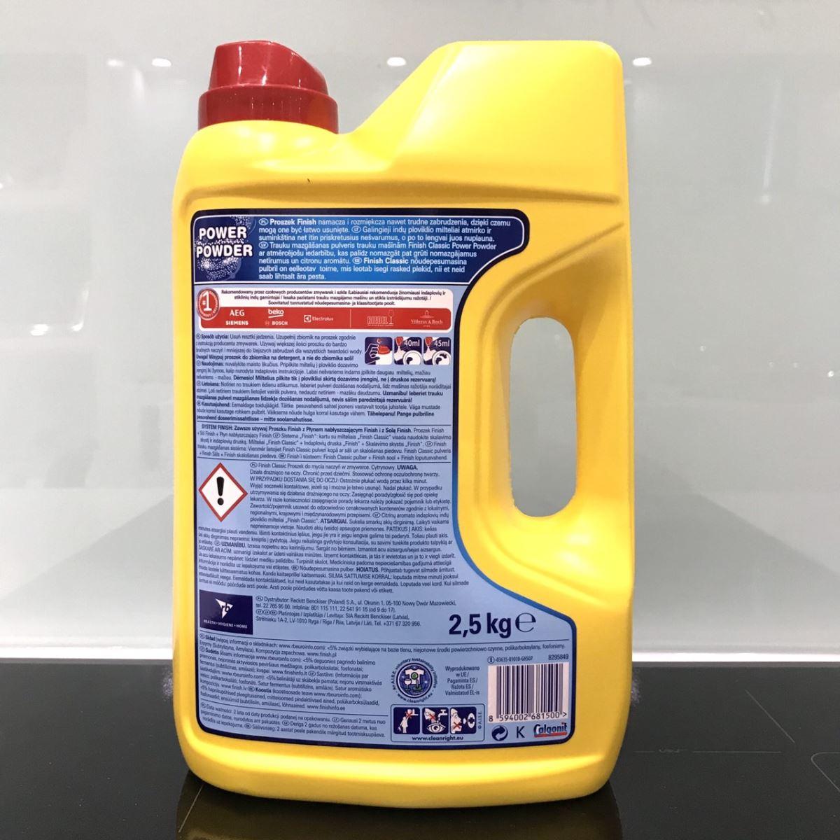 Bột rửa bát Finish classic 2.5kg