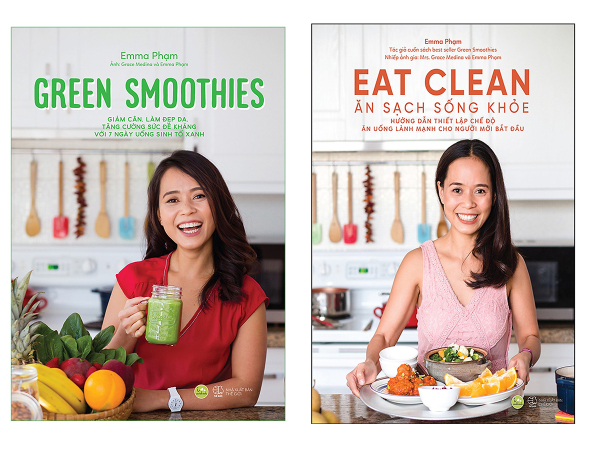 Sách- Lẻ tùy chọn 2 cuốn sách của Emma Phạm: Green Smoothies, Eat Clean Ăn Sạch Sống Khỏe Q2