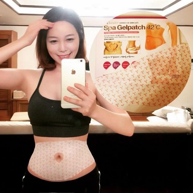Miếng Dán Tan Mỡ Bụng Spa Gel Patch 42°C Hàn Quốc
