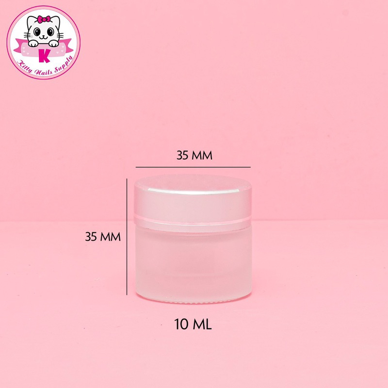 Hủ thuỷ tinh đựng lưu huỳnh 10g 20g 30g 50g - kitty nails supply