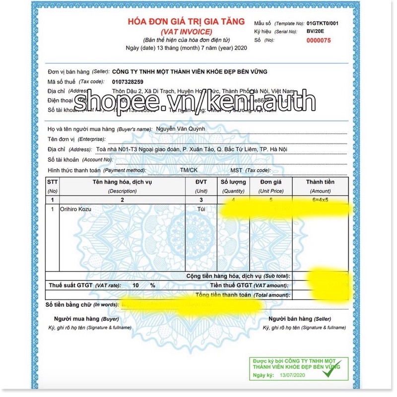 Tinh bột nghệ giải rượu Orihio 20 gói