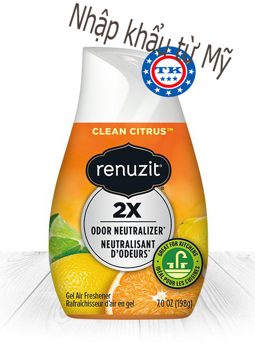 (HCM)Sáp Thơm Phòng Renuzit Clean Citrus 198g - Mỹ