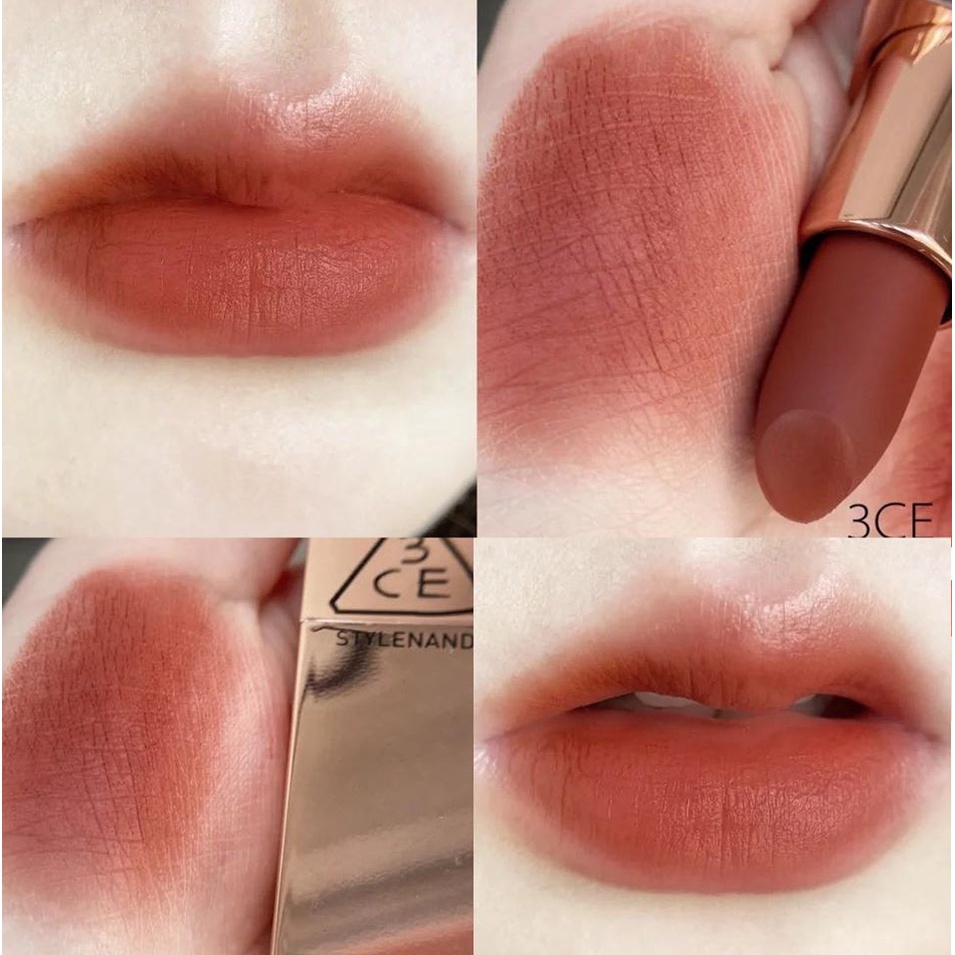Son 3CE Matte Lip Color Màu 227 Benchmark : Cam Đất