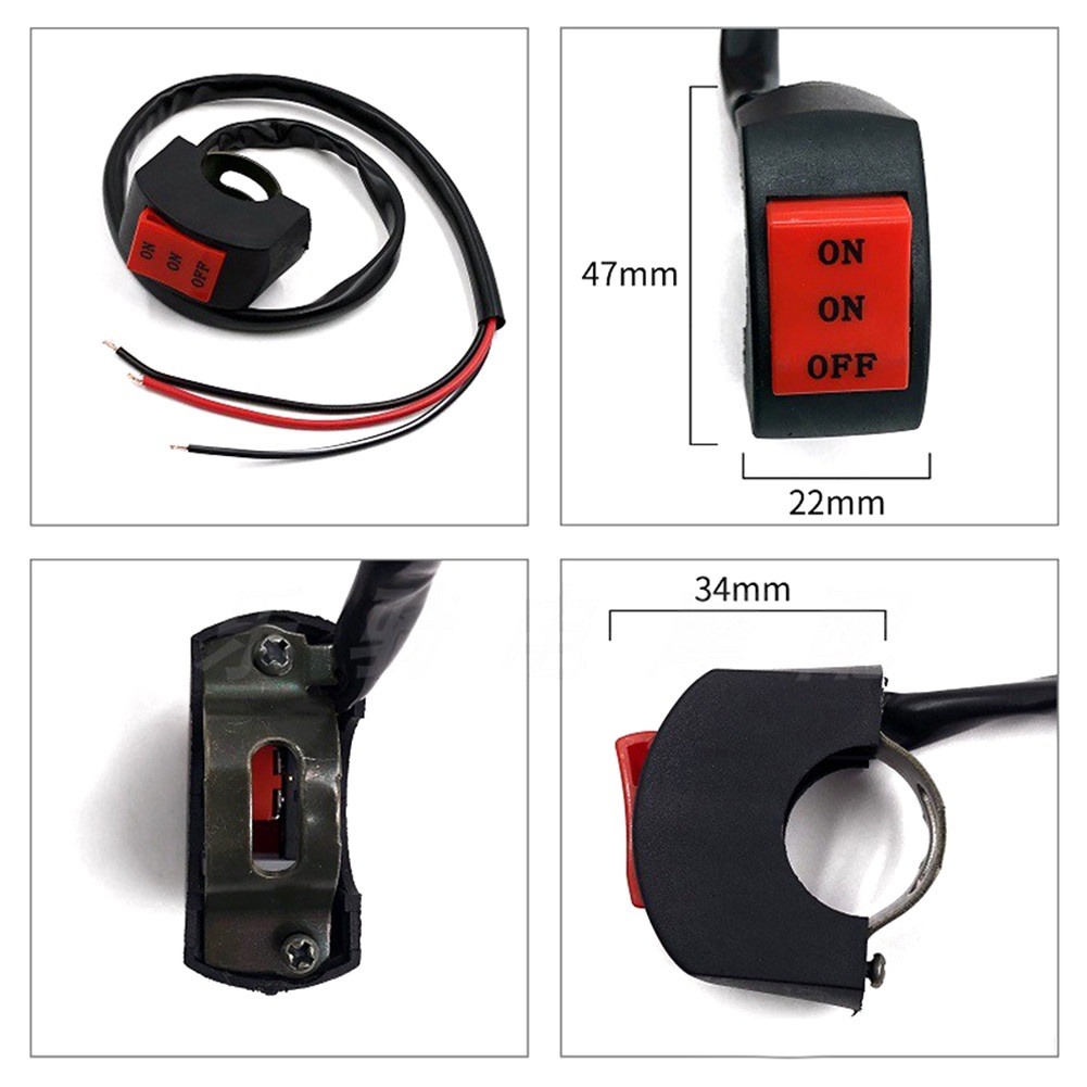 Motorcycle Steering wheel switch light on-off Hazard switch Gaiton